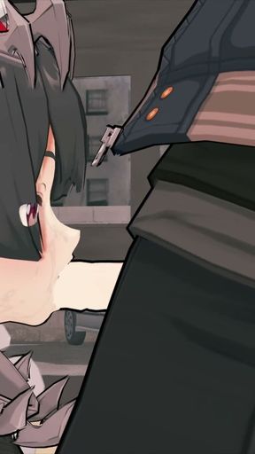 =Zenless Zone Zero= Ellen Joe x Wise: Risky Public Sex in McDonald's (4K)   Clip 1