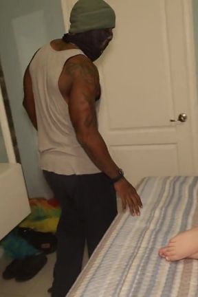 Angel Beads Gives up the Pussy to a Big Cock Masked Man