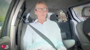 Blindfolded blonde biker goddess gets used on highway