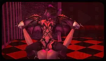Seductive Succubus Dominates and Drains Bound Stud – Hentai 3D Fantasy