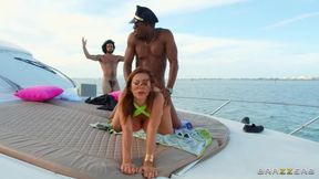 Jonathan Jordan, Alexis Fawx And James Angel In Anal Threesome Party On The Boat