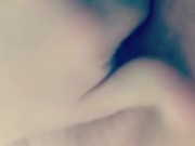 Horny wife plays with herself while husband is at work
