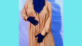 Beautiful Amena Bhabhi has sex indoors wearing a burqa and hijab