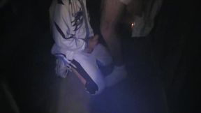 une queue enormle d un pote deguise en fantomesfunnys extape avec un ptoe qui...