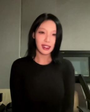 Korean beauty with big tits shows off her assets