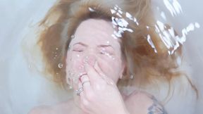 ASMR Bathtub Underwater Masturbation - Wet Hair Fetish POV