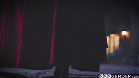 Fairytale sex with afraid shemale chanel santini