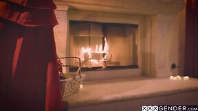 Fairytale sex with afraid shemale chanel santini