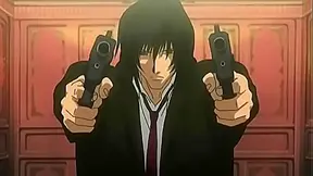 Brandon Heat Battles Harry McDowell In Intense Gungrave Anime Action