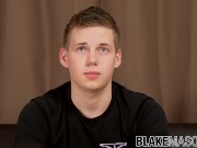 Handsome young Brit Ryan Days shows off his jerk off skills