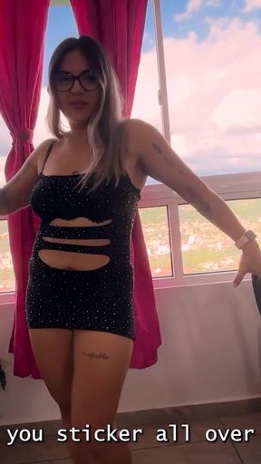 Colombian stepmon parades her costume   Clip 1