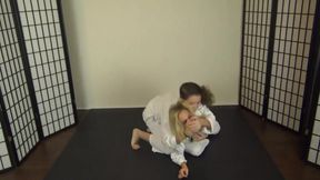 Karate bondage foot worship