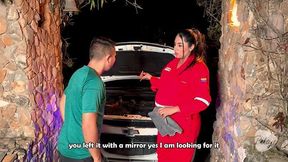 9 Months Pregnant Woman Gets A Job As A Mechanic And Her First Client Fucks Her And Cums On Her Face - Melany Latina / Tommy Miller