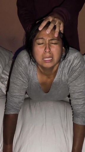 Please I don't want to anymore! The wife of the neighbor who ran away from home begs me   Clip 1