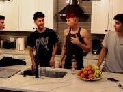 NastyTwinks - Grounded - Part 1 - Hot twinks play truth or dare, step bros kiss