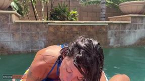 POV: Enjoy a Wild Poolside Experience with Me - Let’s Make a Splash Together!