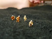Smothering Shrunk People Under Toes