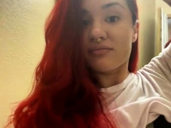 Great Big Boobs On Masturbating Redhead