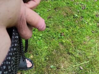 Peeing outside