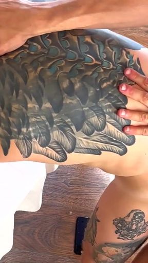 He fucked me hard doggy-style on the table and then came all over my fucking face   Clip 1