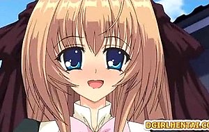 Shemale hentai bigcock self masturbating in the toilet
