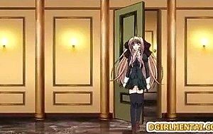 Shemale hentai bigcock self masturbating in the toilet