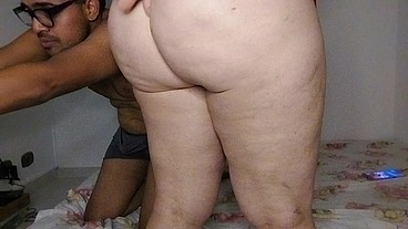 Huge round ass, well defined by a thong, leaving it all loose.