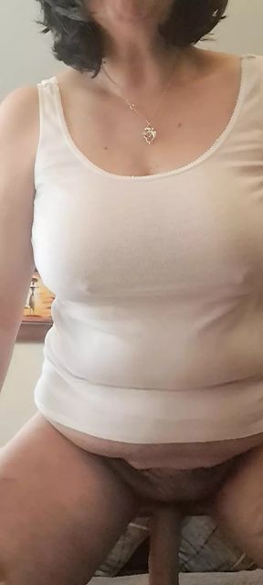 stepmother is a whore fucking with a dildo