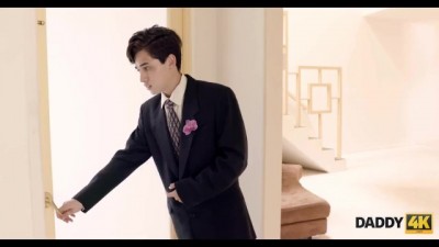 Tiny Blonde Takes a Wild Ride on Groom's Hot Dad Before the Wedding