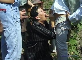 The granny boss become the fuck from here boys