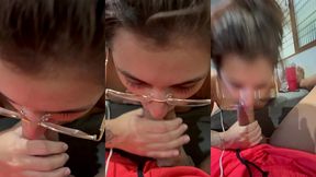 meia irma faz aquele boquete bem babado