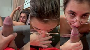 meia irma faz aquele boquete bem babado