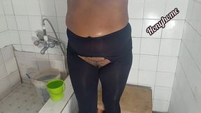 african slut does laundry on weekend