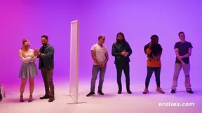 German amateur GF gets fingered and grinds in sexy game show