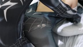 big ass asian girl cosplay spiderman fuck until cum inside