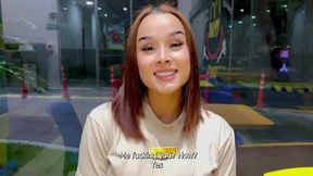 Bathroom Quickie with New Employee: Risky Public Anal Fuck