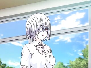 Breasty manga teen drilled by teacher