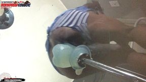 asspussy cowboy angle 6of7 - my hole is destroyed balls deep on this huge dildo - ass monkey