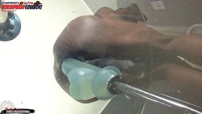 asspussy cowboy angle 6of7 - my hole is destroyed balls deep on this huge dildo - ass monkey