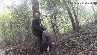 Mature bears fuck and suck in the woods