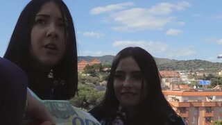 Teen whores Maria Wars and Aleria Valois taste a fat dick