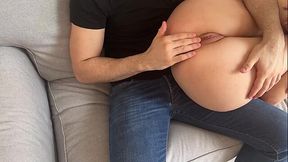 This babe loves when he plays with her pussy