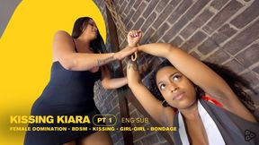 Vicky in the Dungeon: The Friend's First Time Under Kiara's Dominance and Kisses (720 EN SUB) - Female Domination - BDSM - Kissing - Girl-Girl - Bondage