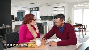 Step-Mommy Natasha Nice Teases with Handjob & Deepthroat