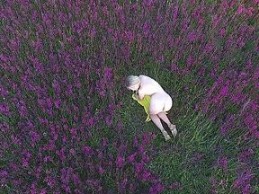 19yo Braided Nymph Nova Gets Fully Naked Outdoors!