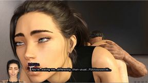 Power Vacuum - Gameplay - Roleplay - Cuckold - Big Tits Teen Bouncing on Oldman Cock