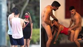 Married Latina MATURE cheats on hubby with two young studs