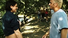 Bisexual Slut Eve Laurence Gets Her Pussy Pounded Hard Outdoors