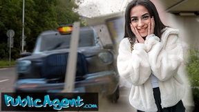 ”Risky Roadside Romp with Petite British Brunette”