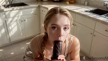 I really love fucking my step sister in the kitchen while her boyfriend watches TV in the living room [AI]